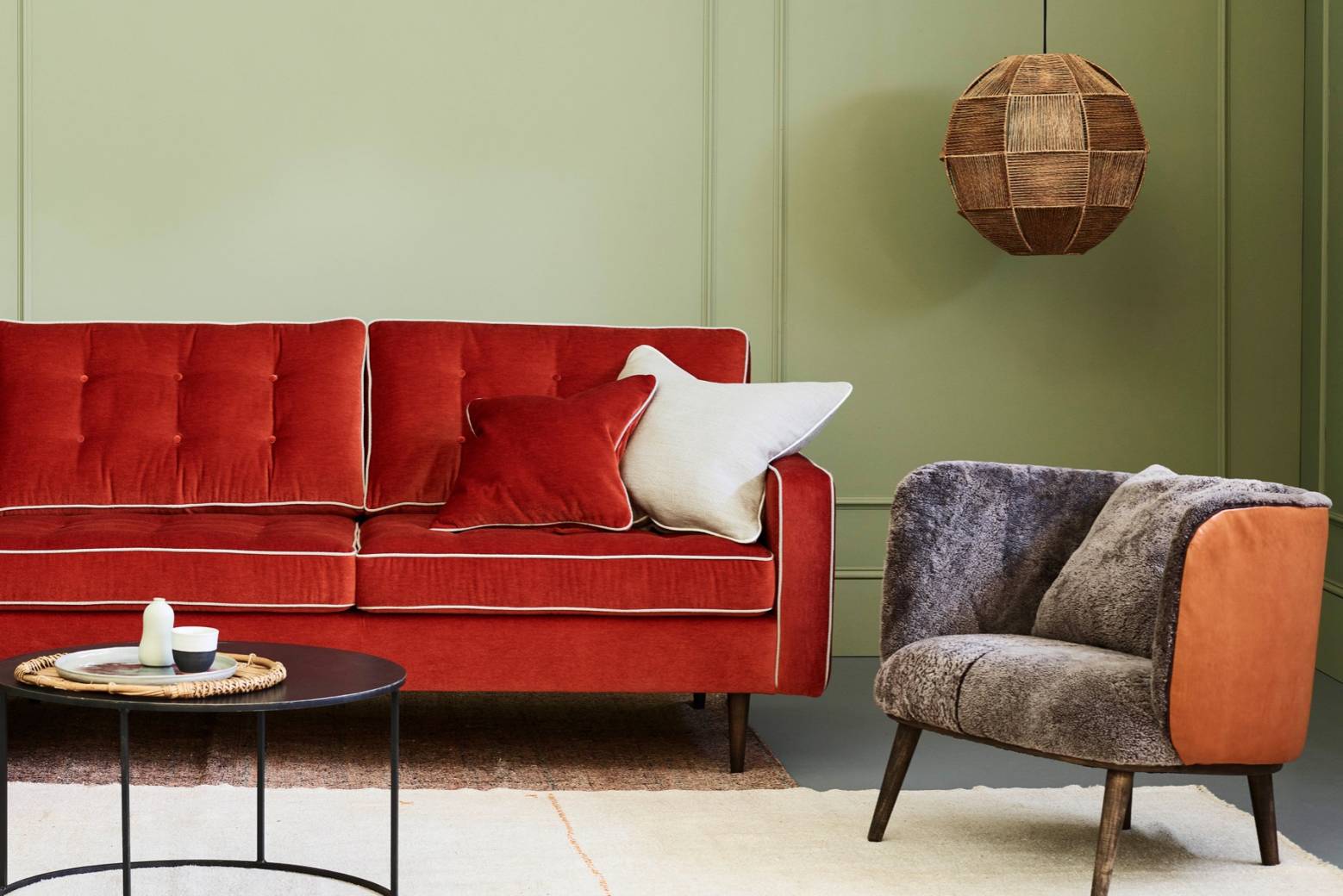 Harper Stylish Contemporary Buttoned Sofa | Love Your Home