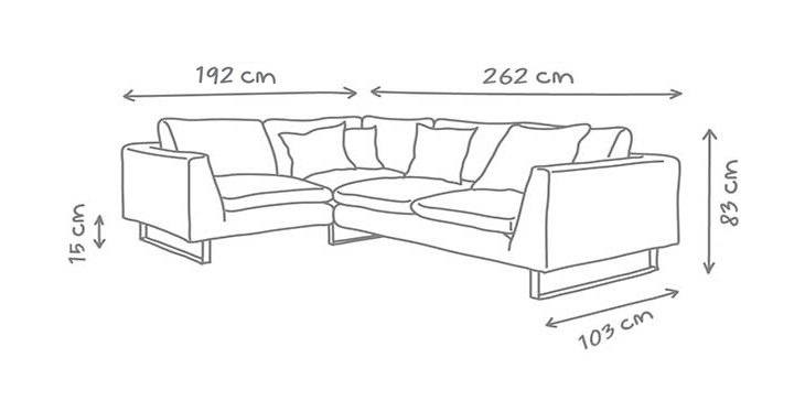 Jasper Modern Corner Sofa | L shaped Sofa | Love Your Home